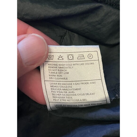 Nike Pullover Jacket Mens 2XL Navy Blue Orange Trim Swoosh Windbreaker Pockets - Picture 9 of 9